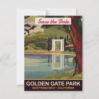 Golden Gate Park, San Francisco,  Save The Date