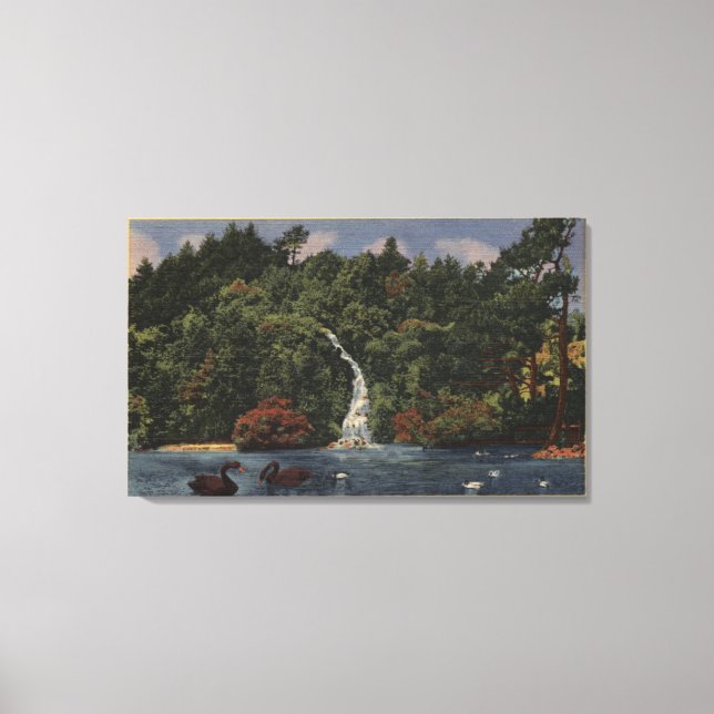 Golden Gate Park, Stow Lake, Huntington Falls Canvas Print (Front)