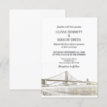 Golden Gate San Francisco Wedding Invitation