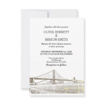 Golden Gate San Francisco Wedding Invitation