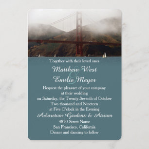 Golden Gate San Francisco Wedding Invitation