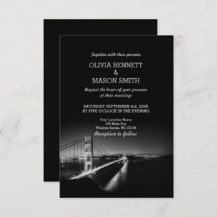 Golden Gate San Francisco Wedding Invitation