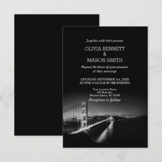 Golden Gate San Francisco Wedding Invitation