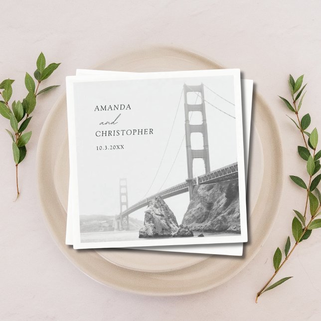 Golden Gate San Francisco Wedding Napkins (Golden Gate San Francisco Wedding Napkins)