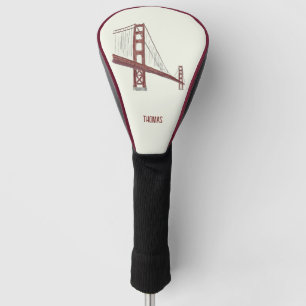 Golden Gate San Fransisco Golf Head   Golf Head Cover