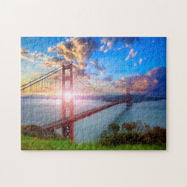 Golden Gate Sunrise Jigsaw Puzzle (Horizontal)