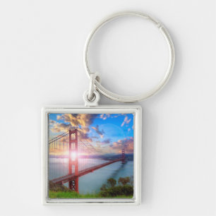 Golden Gate Sunrise Key Ring