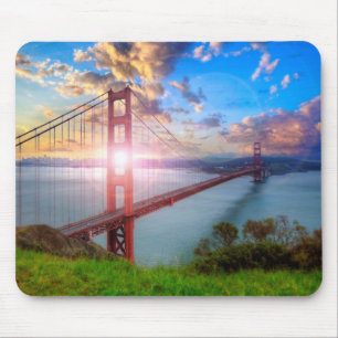 Golden Gate Sunrise Mouse Mat