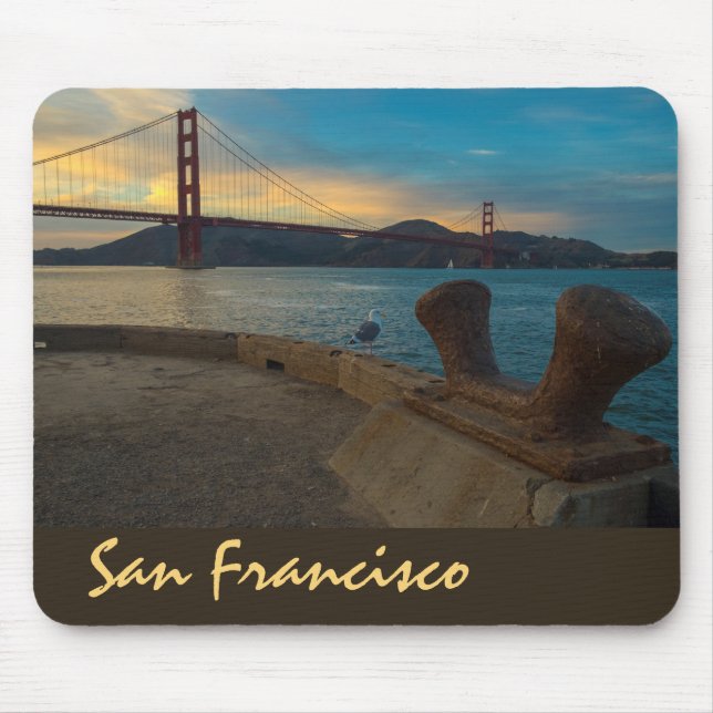 Golden Gate Sunset Mouse Mat (Front)