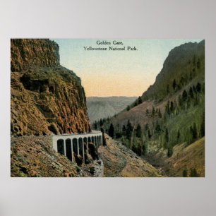 Golden Gate, Yellowstone National Park Poster