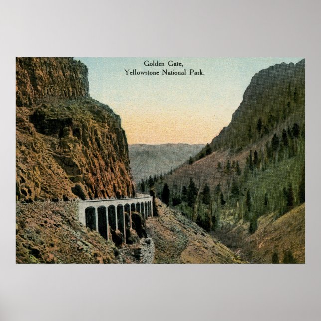 Golden Gate, Yellowstone National Park Poster (Front)