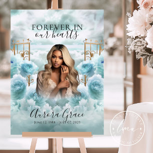 Golden Gates of Heaven Memorial Welcome Sign 