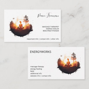 Golden Gateway Sunset Meditation Business Card