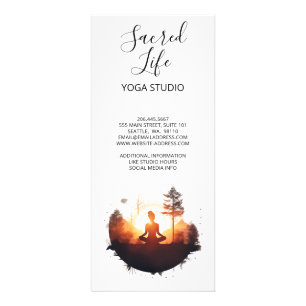 Golden Gateway Sunset Meditation Rack Card