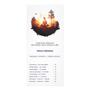 Golden Gateway   Sunset Meditation Rack Card