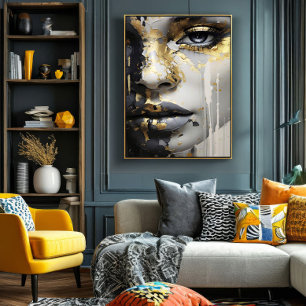 Golden Gaze Canvas Print