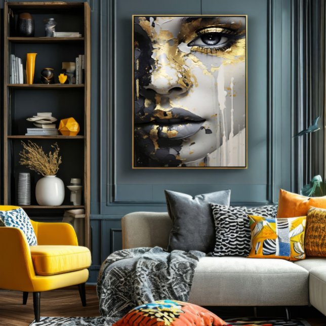 Golden Gaze Canvas Print (Creator Uploaded)