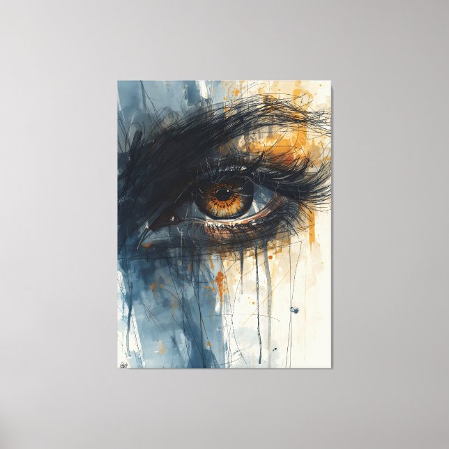 Golden Gaze Canvas Print (Front)