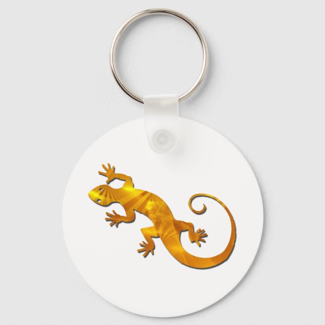 Golden Gecko Keychain (Front)