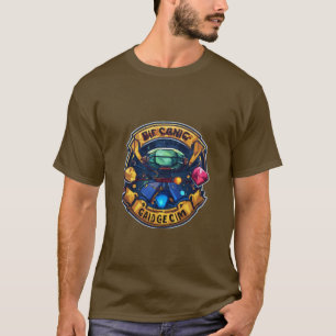 Golden Geometric Fusion T-Shirt