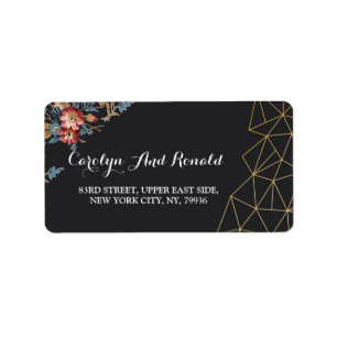 Golden Geometric Label