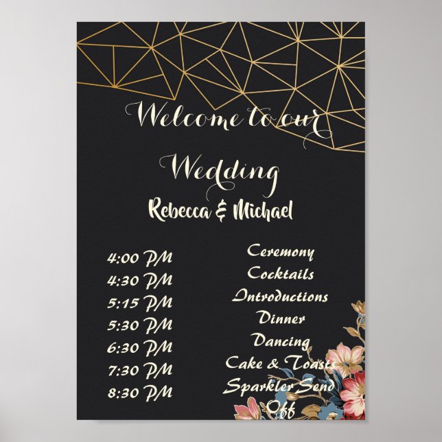 Golden Geometric Order of Events P Poster (Front)