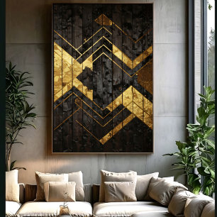 Golden Geometry Canvas Print