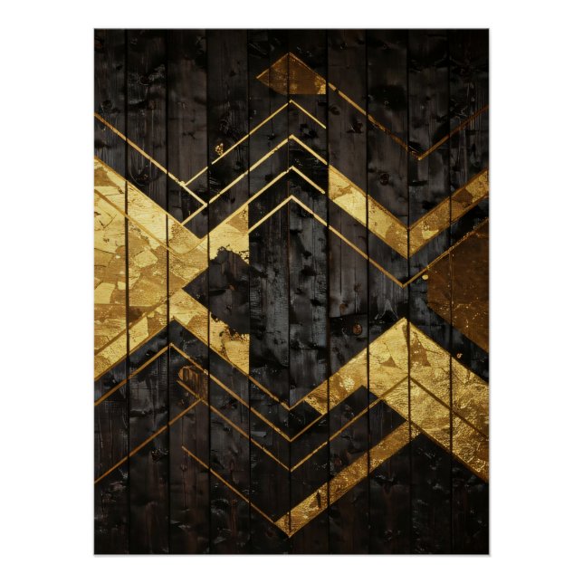 Golden Geometry Poster (Front)