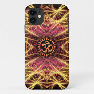 Golden Geometry Threads Aum Custom iPhone 5 Cases