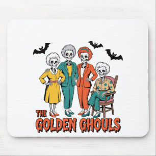 Golden Ghouls Girls' Halloween Mouse Mat