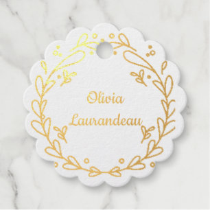 Golden Gift Label