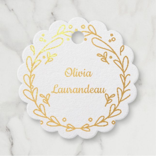 Golden Gift Label (Front)