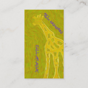 Golden GIRAFFE Calling Card