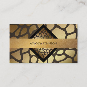 Golden Giraffe Chocolate Vip Business Card