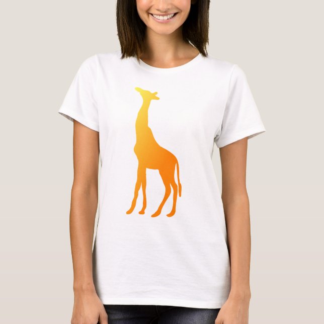 Golden Giraffe Silhouette T-Shirt (Front)