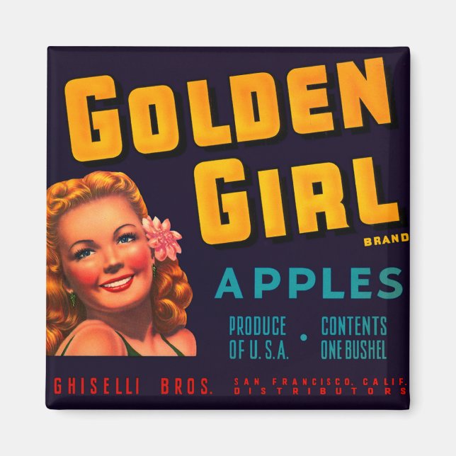 Golden Girl Apples Magnet (Front)