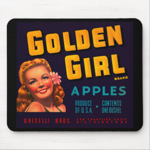 Golden Girl Apples Mouse Mat