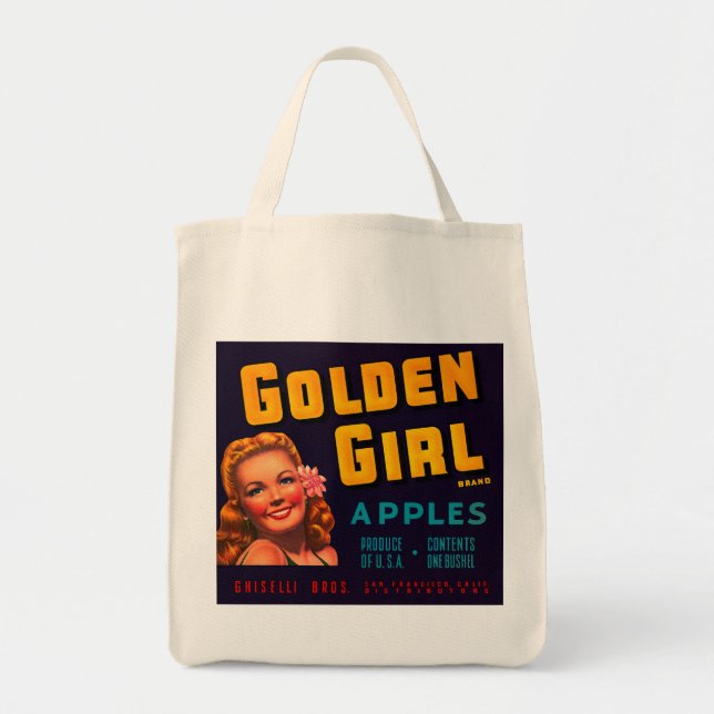 Golden Girl Apples Tote Bag (Front)