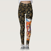 Agility quotes with multi colored paw prints leggings