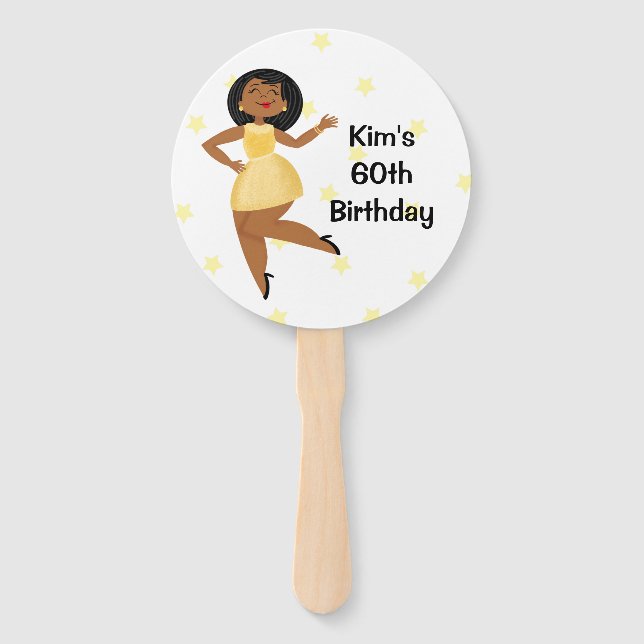 Golden Girl Hand Fan (Front)