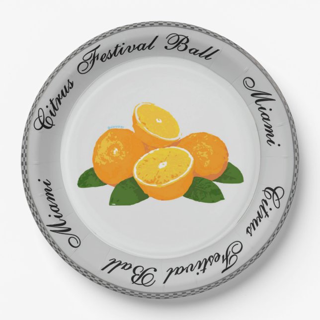 Golden Girls Citrus Festival Plate (Front)
