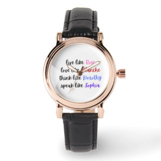 Golden Girls Life Wisdom Typography Watch