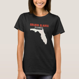 Golden Glades Florida USA State America Travel Flo T-Shirt