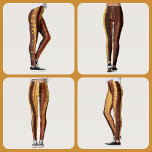 Golden Glam Bronze Leggings<br><div class="desc">Stay Golden with these Golden Sheer Delight bronze and gold chic leggings. This leggings design was inspired by golden hour sunlight shining through sheer drapery. Shadows of the folds and gathering of the fabric photographed created the darker shades and appearance of shimmer and shine on these leggings with customisable text...</div>