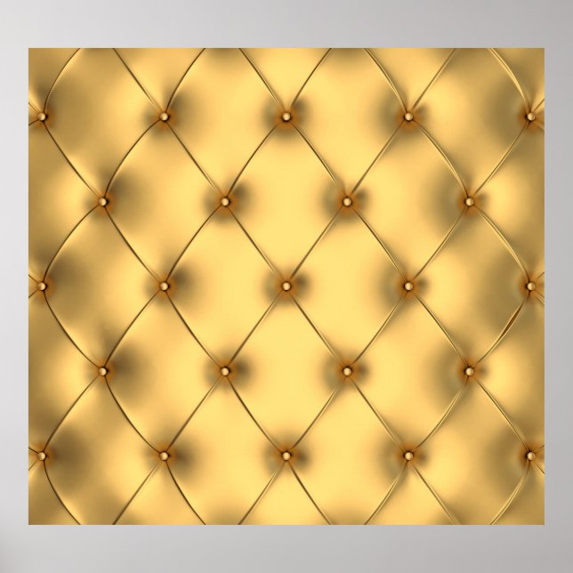 Golden Glamour: Luxurious Interior Decor. Poster (Front)
