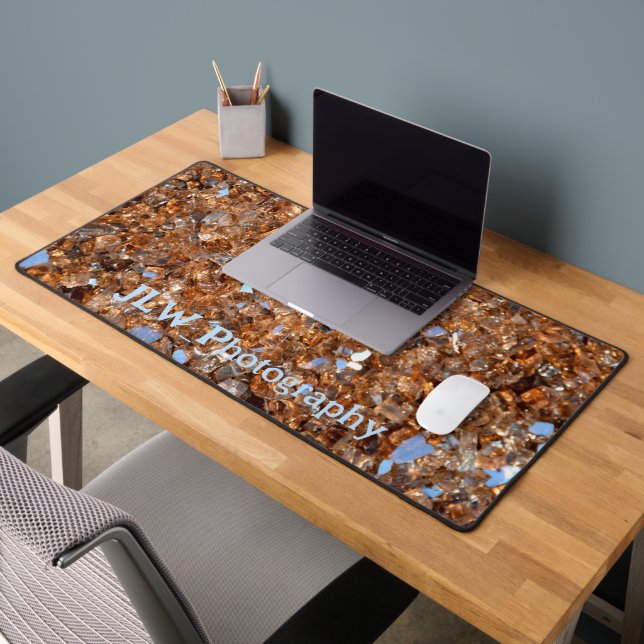 Golden Glass Bronze Customisable Desk Mat (Office 2)