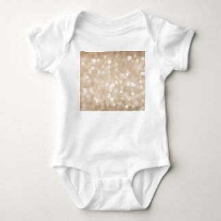 Golden glitter, blurred Christmas background. Baby Bodysuit