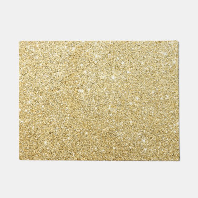 Golden Glitter Diamond Doormat (Front)