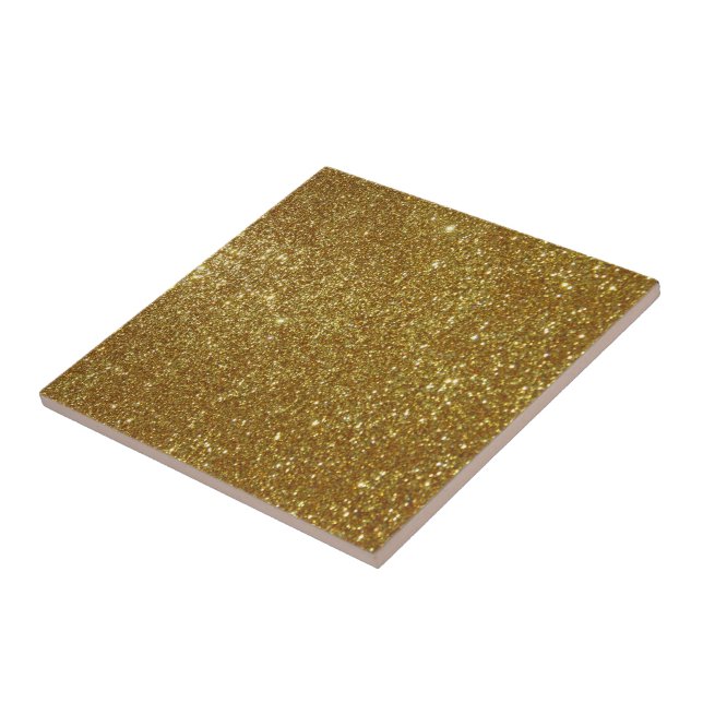 Golden Glitter Digital Print Tile (Side)
