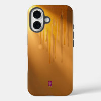 Golden Glitter Drips with Warm Glow
